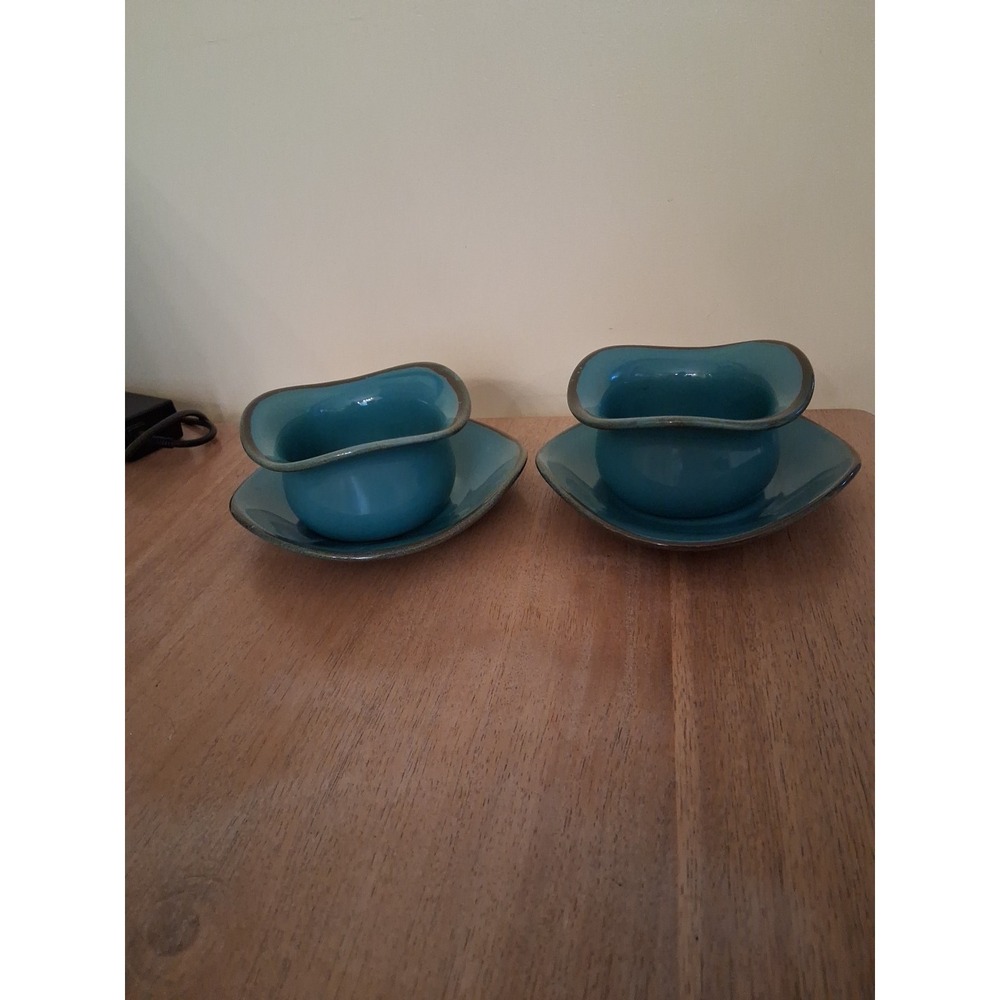Southern Living at Home 2 TUSCAN Tidbit Bowls & Saucers RETIRED New
